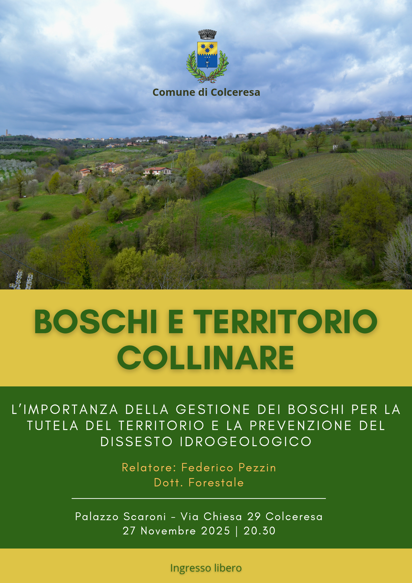 Boschi e territorio collinare 27nov25